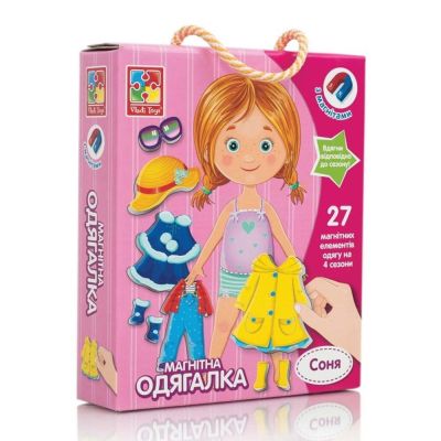 Набір Vladi Toys Магнітна одягалка Соня українською (VT3702-07)