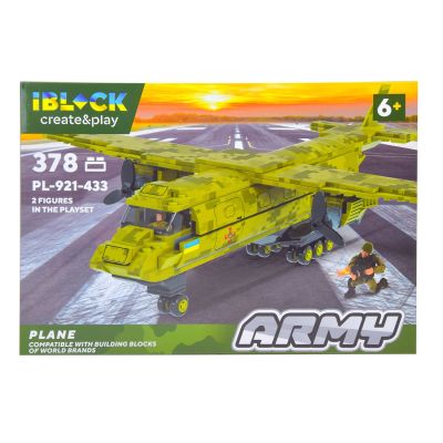Конструктор IBLOCK Army Літак 378 деталей (PL-921-433)