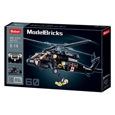 Конструктор Sluban Model Bricks Чорний яструб (M38-B1012)