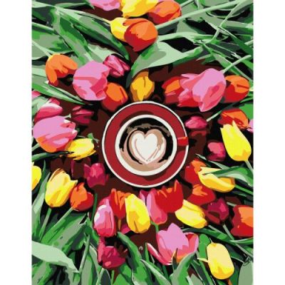 Картина за номерами ​Rosa Start Ранкові тюльпани 35 х 45 см (N00013655)