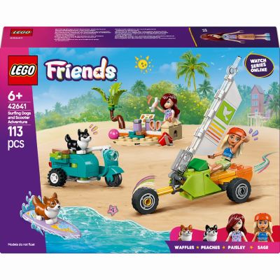 Конструктор LEGO Friends Собачі пригоди на серфі та скутері (42641)