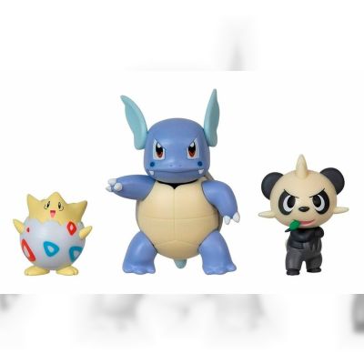 Набір фігурок Pokemon W17 Тогепі, Панчам, Вартортл (PKW3051)