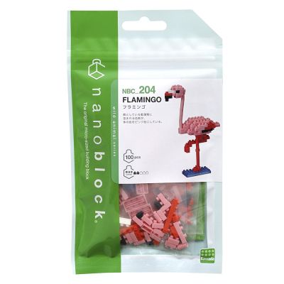 Конструктор Nаnoblock Рожеве фламінго 100 елементів (124112)