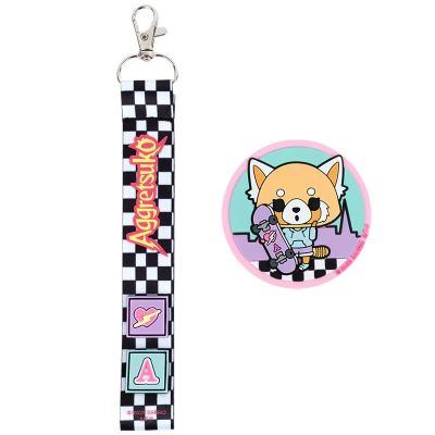 Набір бейдж на липучці та підвіска Kite Aggretsuko (AR25-3010-1)