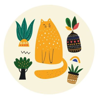 Картина за номерами Brushme Помаранчевий мур (RC0003M)