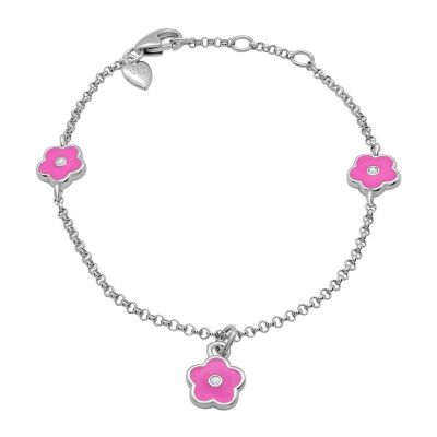 Браслет UmaUmi Квіточки рожевий (6929153825848)