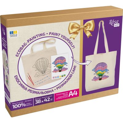 Набір для творчості Rosa Talent Екосумка-розмальовка Політ над хмарами (N0003648)