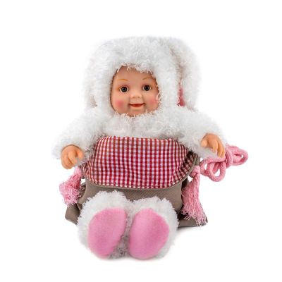 Ігровий набір Anne Geddes Маленьке Зайченя з сумкою та стікерами 23 см (21072)