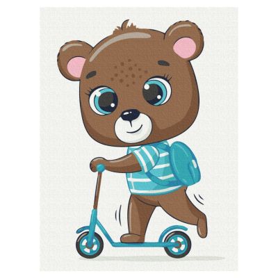 Картина за номерами Brushme Ведмедик школярик (KBS7120)