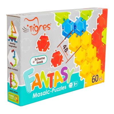 Мозаїка-пазли Фантазія Tigres 60 елементів (39124)