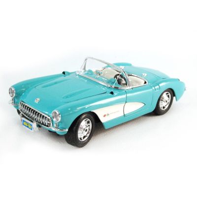 Автомодель Maisto Chevrolet Corvette 1957 блакитна (31275 lt. blue)