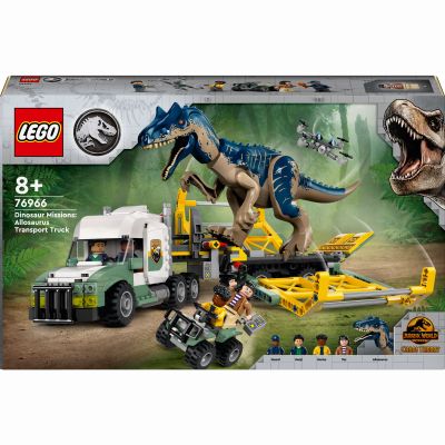 Конструктор LEGO Jurassic World Місії динозаврів: Вантажівка для перевезення алозавра (76966)