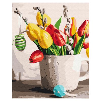 Картина за номерами Brushme Великодній букет (BS53106)