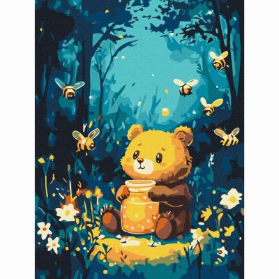 Картина за номерами Brushme Дружба з бджілками 30х40 см (KBS0195)