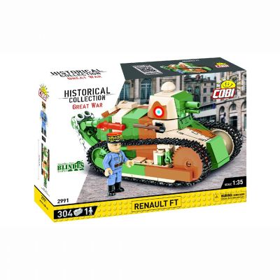 Конструктор Cobi Перша Світова Війна Танк Рено FT-17 304 деталей (COBI-2991)