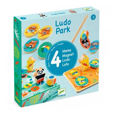 Настільна гра DJECO Лудопарк 4 в 1 (DJ01698)
