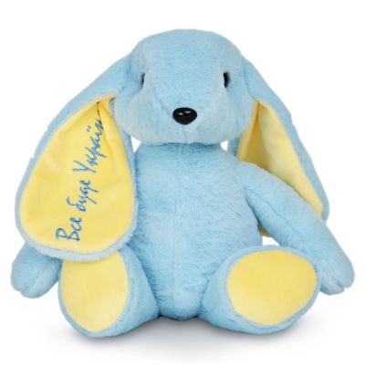 М'яка іграшка WP Merchandise Зайченя Патріот України 12 см (FWPBUNNY22DBLUE01)