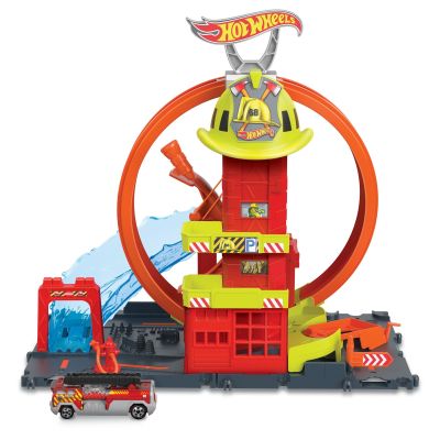 Ігровий набір Hot Wheels City Супер петля з пожежною станцією (HKX41)