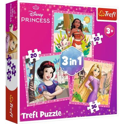 Пазл Trefl Disney Princess Чудові квіти 3 в 1 (34875)