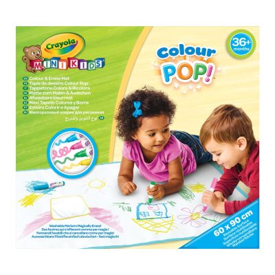 Килимок для малювання ​Crayola Mini Kids з фломастерами (81-8132)