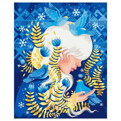 Картина за номерами Brushme Птахи зими (BS53864)