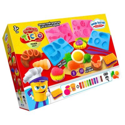 Тісто для ліплення Danko toys Шеф-кухар Сендвіч-бар з формочками (TMD-17-03U)