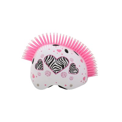 Захисний шолом StreetJam Зебра білий з серцем М (9VM011)