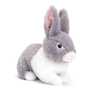 М'яка іграшка Keel Toys Кроленя біло-сіре 18 см (SE1053/1)