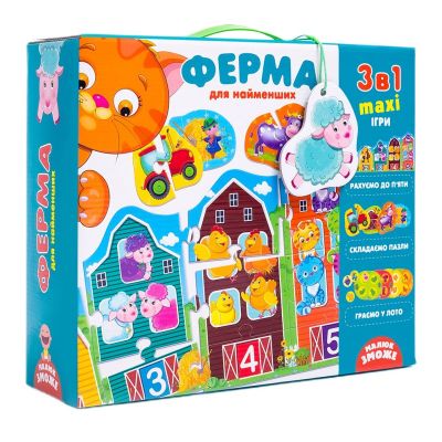 Пазл Vladi Toys Ферма 3 в 1 (VT2901-03)