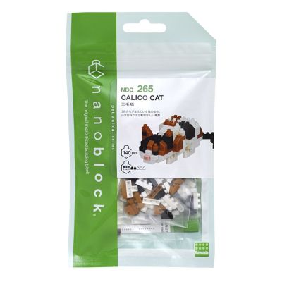 Конструктор Nаnoblock Каліко кіт 140 елементів (124114)