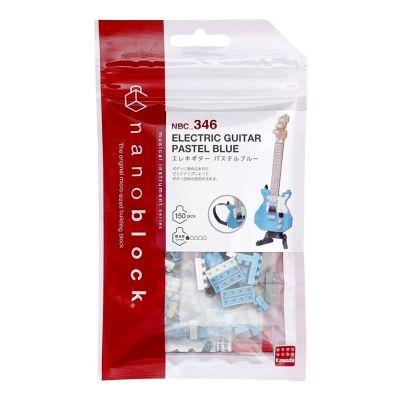 Конструктор Nаnoblock Блакитна електрогітара 150 елементів (124125)