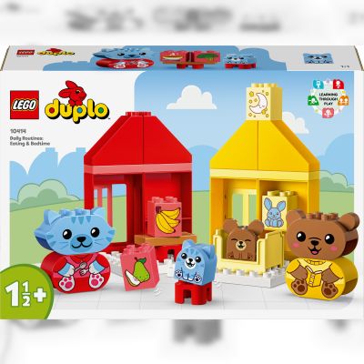Конструктор LEGO DUPLO My First Повсякденні процедури: Час вечері й сну (10414)