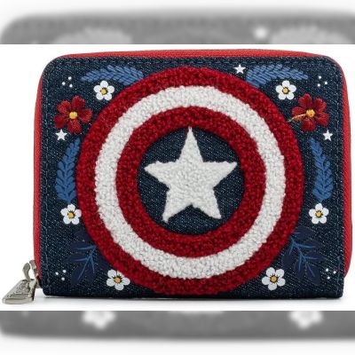Гаманець Loungefly Marvel Captain America Floral shield (MVWA0157)