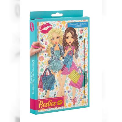 Блокнот Besties Діамантовий розпис синій (961006)