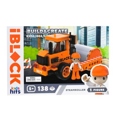Конструктор IBLOCK Build & create Steamroller 138 деталей (KH53/002/1)