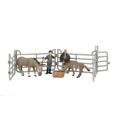 Набір фігурок Kids Team Ферма Страус та ослики (Q9899-X20/1)