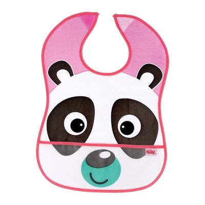 Слинявчик Nuby Панда із кишенею непромокальний (4278-2)