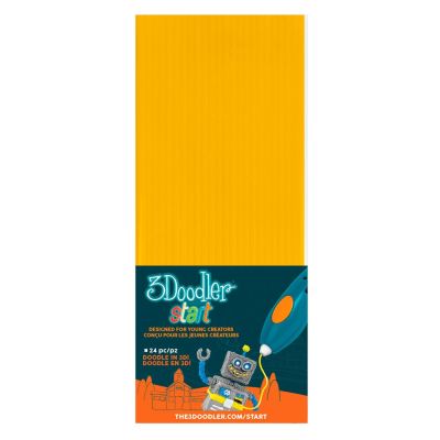 Набір стрижнів для 3D-ручки 3Doodler Start Жовтий (3DS-ECO04-YELLOW-24)