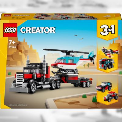Конструктор LEGO Creator Бортова вантажівка з гелікоптером (31146)