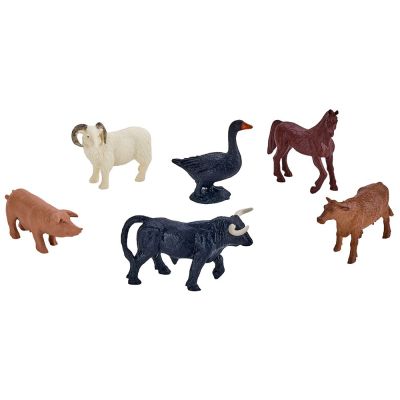 Набір фігурок Mojo Ферма бик, свинка, корова, кінь, гусак, баран (380080/1)