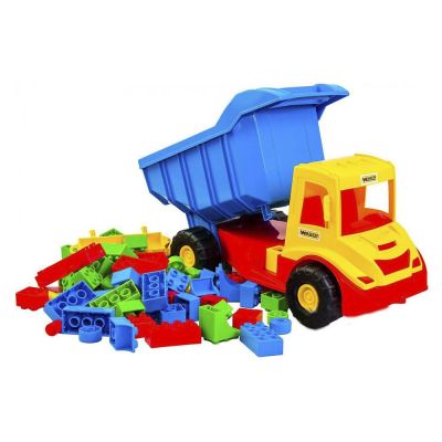 Машинка Вантажівка з конструктором Wader Multi truck (39221)