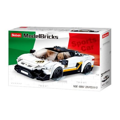 Конструктор Sluban Model bricks Гоночна машина біла (M38-B0957)