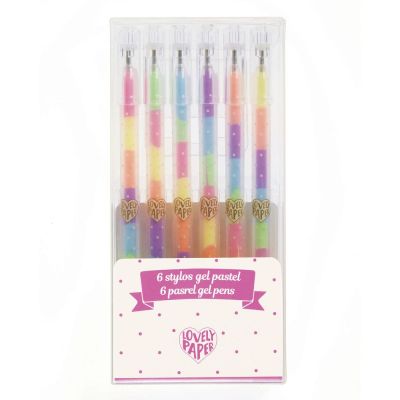 Набір пастельних гелевих ручок DJECO 6 шт (DD03758)