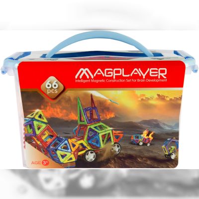 Конструктор Magplayer Магнітний набір 66 елементів (MPT-66)
