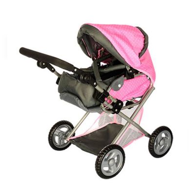 Візок для ляльки Melobo рожево-чорний (65826)