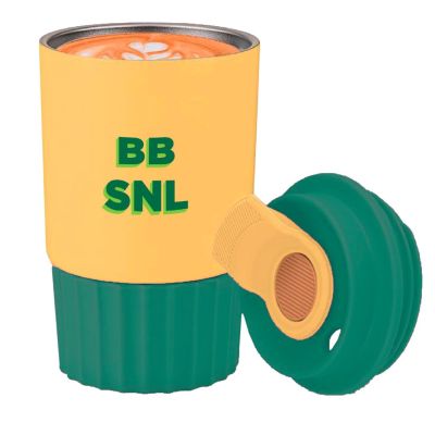 Термочашка Bob Snail 350 мл зелена з жовтими елементами (4820219348474)