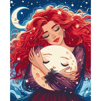 Картина за номерами Art Craft Обійми з місяцем 40 х 50 см (10149-AC)