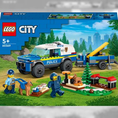 Конструктор LEGO City Мобільний майданчик для дресерування поліцейських собак (60369)