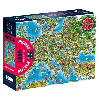 Пазл De.tail Мапа Європи 1000 деталей (DT1000-16)