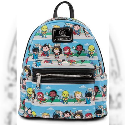 Рюкзак Loungefly DC Superheroes chibi lineup mini (DCCBK0062)